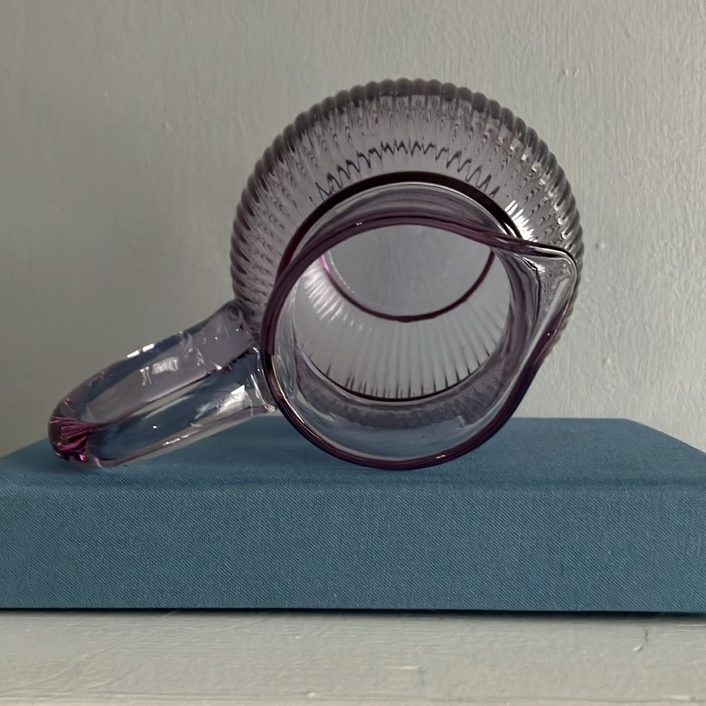 Small Glass Purple Pitcher - Picture 6 of 7